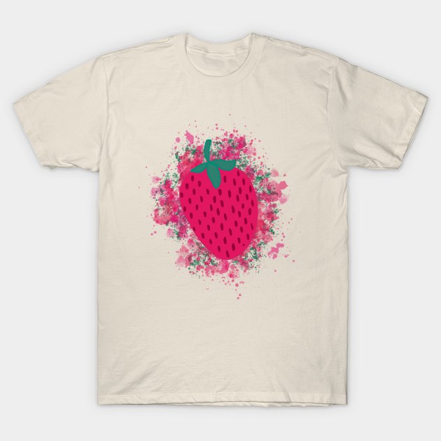 Speckled Strawberry T-Shirt by Haleys Hand